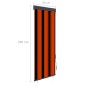 Orangefarbenes und braunes Außenrollo 60x250 cm von vidaXL, Jalousien und Jalousien - Ref: Foro24-145948, Preis: 31,74 €, Rab...