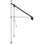 Manuell einziehbare orangefarbene und braune Markise 150 cm von vidaXL, Markisen - Ref: Foro24-145835, Preis: 67,92 €, Rabatt: %