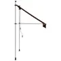 Retractable manual awning in orange and brown, 150 cm. by vidaXL, Awnings - Ref: Foro24-145835, Price: 70,82 €, Discount: %