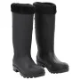 Wellies with removable socks black number 39 PVC by , Waders for hunting and fishing - Ref: Foro24-137597, Price: 35,38 €, Di...