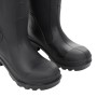 Botas de agua con calcetines extraíbles negro número 39 PVC