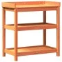 Mesa plantación con estantes madera pino marrón 82,5x45x86,5 cm de , Soportes para macetas - Ref: Foro24-844638, Precio: 82,0...