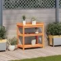Mesa plantación con estantes madera pino marrón 82,5x45x86,5 cm de , Soportes para macetas - Ref: Foro24-844638, Precio: 82,0...