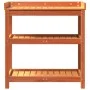 Mesa plantación con estantes madera pino marrón 82,5x45x86,5 cm de , Soportes para macetas - Ref: Foro24-844638, Precio: 82,0...