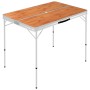 Klappbarer Campingtisch mit 2 braunen Aluminiumbänken von vidaXL, Campingmöbel - Ref: Foro24-48182, Preis: 96,32 €, Rabatt: %