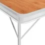 Folding camping table with 2 brown aluminum benches by vidaXL, camping furniture - Ref: Foro24-48182, Price: 100,37 €, Discou...
