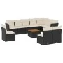 11-piece garden sofa set and black synthetic rattan cushions by , Garden sets - Ref: Foro24-3256028, Price: 612,01 €, Discoun...