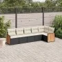 Set de sofás de jardín 6 piezas y cojines ratán sintético negro de , Conjuntos de jardín - Ref: Foro24-3260068, Precio: 384,7...