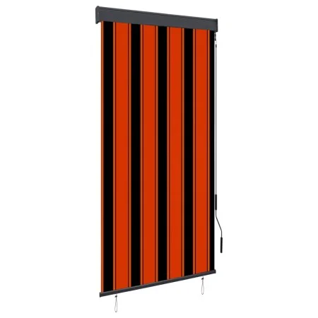 Orangefarbenes und braunes Außenrollo 80x250 cm von vidaXL, Jalousien und Jalousien - Ref: Foro24-145954, Preis: 38,99 €, Rab...