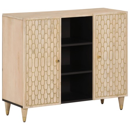 Solid mango wood auxiliary cabinet 90x33x75 cm by , Sideboards - Ref: Foro24-358276, Price: 150,38 €, Discount: %