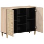 Solid mango wood auxiliary cabinet 90x33x75 cm by , Sideboards - Ref: Foro24-358276, Price: 150,38 €, Discount: %