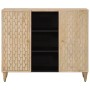 Solid mango wood auxiliary cabinet 90x33x75 cm by , Sideboards - Ref: Foro24-358276, Price: 150,38 €, Discount: %
