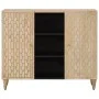 Solid mango wood auxiliary cabinet 90x33x75 cm by , Sideboards - Ref: Foro24-358276, Price: 147,89 €, Discount: %