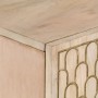 Solid mango wood auxiliary cabinet 90x33x75 cm by , Sideboards - Ref: Foro24-358276, Price: 150,38 €, Discount: %