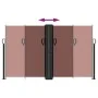 Brown retractable side awning 140x600 cm by , Umbrellas - Ref: Foro24-4004614, Price: 119,78 €, Discount: %