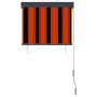 Orange and brown outdoor roller blind 80x250 cm by vidaXL, Blinds and blinds - Ref: Foro24-145954, Price: 39,46 €, Discount: %