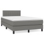 Boxspringbett mit Matratze und dunkelbraunem LED-Stoff 120x190 cm von , Betten und Lattenroste - Ref: Foro24-3270054, Preis: ...