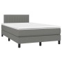 Boxspringbett mit Matratze und dunkelbraunem LED-Stoff 120x190 cm von , Betten und Lattenroste - Ref: Foro24-3270054, Preis: ...