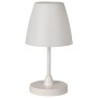 H&S Collection Lámpara de mesa LED recargable blanca 13x30 cm