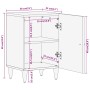 Mueble de baño madera maciza de mango 38x33x58 cm de , Tocadores de baño - Ref: Foro24-358269, Precio: 60,69 €
