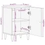 Solid mango wood bathroom cabinet 38x33x58 cm by , bathroom vanities - Ref: Foro24-358269, Price: 60,02 €, Discount: %