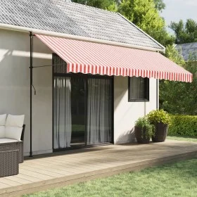 Rot-weiß gestreifter Markisen-Ersatzstoff 4,5 x 3 m von , Markisen - Ref: Foro24-367718, Preis: 62,67 €, Rabatt: %