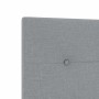 Estructura de cama con cabecera Gris claro 120 x 190 cm tela