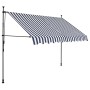 Manuell einfahrbare Markise mit blauer und weißer LED 300 cm von vidaXL, Markisen - Ref: Foro24-145845, Preis: 93,62 €, Rabat...