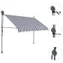 Manuell einfahrbare Markise mit blauer und weißer LED 300 cm von vidaXL, Markisen - Ref: Foro24-145845, Preis: 93,39 €, Rabat...