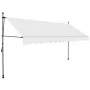 Manuelle einziehbare Markise mit cremefarbener LED 400 cm von vidaXL, Markisen - Ref: Foro24-145875, Preis: 105,06 €, Rabatt: %