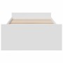 Weißes Holzwerkstoffbett mit Schubladen 75x190 cm von , Betten und Lattenroste - Ref: Foro24-3280349, Preis: 114,61 €, Rabatt: %