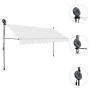 Manuelle einziehbare Markise mit cremefarbener LED 400 cm von vidaXL, Markisen - Ref: Foro24-145875, Preis: 105,06 €, Rabatt: %