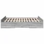 Sonoma gray engineered wood bed with drawers 150x200 cm by , Beds and slatted bases - Ref: Foro24-3280291, Price: 148,08 €, D...