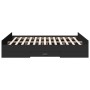 Estructura cama con cajones madera ingeniería negra 150x200 cm de , Camas y somieres - Ref: Foro24-3280287, Precio: 152,90 €,...