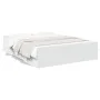 Cama con cajones madera de ingeniería blanco 140x200 cm de , Camas y somieres - Ref: Foro24-3280293, Precio: 162,47 €, Descue...