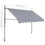 Manuell einfahrbare Markise mit blauer und weißer LED 300 cm von vidaXL, Markisen - Ref: Foro24-145845, Preis: 93,39 €, Rabat...