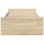 Cama con cajones madera ingeniería roble Sonoma 90x200 cm de , Camas y somieres - Ref: Foro24-3280337, Precio: 149,42 €, Desc...