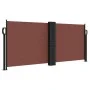 Brown retractable side awning 100x600 cm by , Umbrellas - Ref: Foro24-4004584, Price: 110,58 €, Discount: %