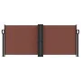 Brown retractable side awning 100x600 cm by , Umbrellas - Ref: Foro24-4004584, Price: 110,58 €, Discount: %