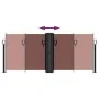Brown retractable side awning 100x600 cm by , Umbrellas - Ref: Foro24-4004584, Price: 110,58 €, Discount: %