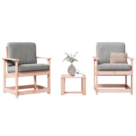 Juego de muebles de jardín 3 pzas madera maciza abeto Douglas de , Sillas de jardín - Ref: Foro24-832633, Precio: 102,64 €, D...