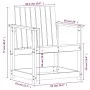 Gartenmöbel-Set 3-teilig aus Massivholz Douglasie von , Gartenstühle - Ref: Foro24-832633, Preis: 101,69 €, Rabatt: %