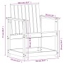 Gartenmöbel-Set 3-teilig aus Massivholz Douglasie von , Gartenstühle - Ref: Foro24-832633, Preis: 102,64 €, Rabatt: %