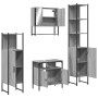 Badezimmermöbel-Set, 4-teilig, sonomagraues Sperrholz von , Badezimmermöbel - Ref: Foro24-3214708, Preis: 246,88 €, Rabatt: %