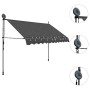 Manual retractable awning with LED anthracite gray 300 cm by vidaXL, Awnings - Ref: Foro24-145866, Price: 98,11 €, Discount: %