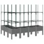 Pflanzgefäß mit Gitter PP hellgrau 160x120x142,5 cm von , Töpfe und Pflanzgefäße - Ref: Foro24-367967, Preis: 98,58 €, Rabatt: %