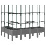 Pflanzgefäß mit Gitter PP hellgrau 160x120x142,5 cm von , Töpfe und Pflanzgefäße - Ref: Foro24-367967, Preis: 99,81 €, Rabatt: %