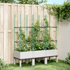 Pflanzgefäß mit weißem PP-Gitter 120x40x142,5 cm von , Töpfe und Pflanzgefäße - Ref: Foro24-367959, Preis: 58,82 €, Rabatt: %
