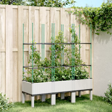 Pflanzgefäß mit weißem PP-Gitter 120x40x142,5 cm von , Töpfe und Pflanzgefäße - Ref: Foro24-367959, Preis: 58,82 €, Rabatt: %
