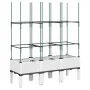 Planter with white PP trellis 120x40x142.5 cm by , Pots and planters - Ref: Foro24-367959, Price: 58,09 €, Discount: %